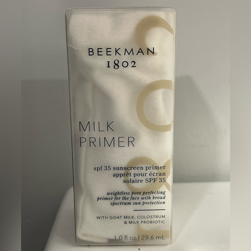 NIB - Beekman 1802 Milk Primer SPF 35 Sunscreen Primer 1.0 fl.Oz./29.6 ml